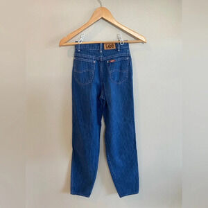 LEE Rider Denim Striped Union‎ Made SZ Vintage 6 Excellent C…